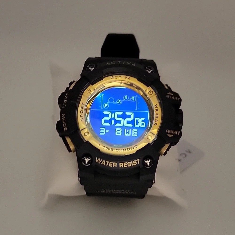 NEW Activa Summit X Men's Digital Sport Watch- 50mm, Black ACW8082-005